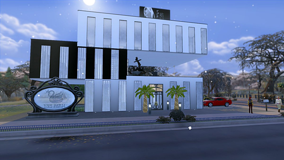 merciestelle's tweet photo. #Simarchitecture #ShowUsYourBuild #thesims #sims4 #sims #sims4crèation #simscrèation @SimsCreatorsCom @LuniverSims @TheGalleryShare Je vous présente la Galerie d'art Lilium comprenant au dernier étage un appart pour plus de photos allez ici https://t.co/rGmQM1ovry https://t.co/3hyJ4ZdZIn