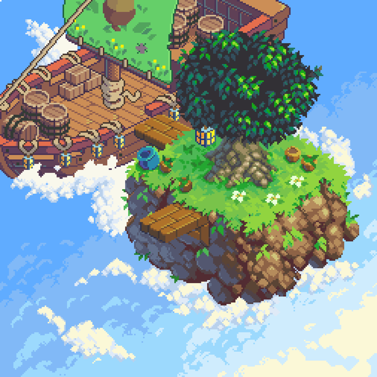 darklyn_pixel's tweet photo. island #pixelart #aseprite #ドット絵 #gamedev #illustration #art https://t.co/cojQCvEnTJ