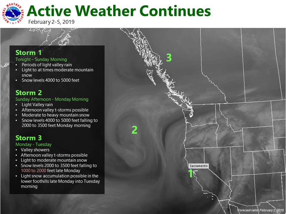 NWS Sacramento on Twitter "Active weather is going to continue for the