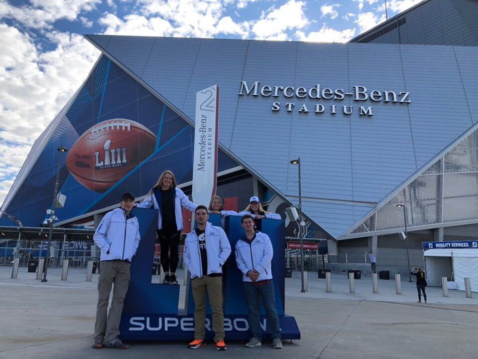 BGSUSMA's tweet photo. Enjoyed our day off in Atlanta taking in all that the Super Bowl has to offer! #SuperBowlLIII #SMAzing https://t.co/eytM2SkLBJ