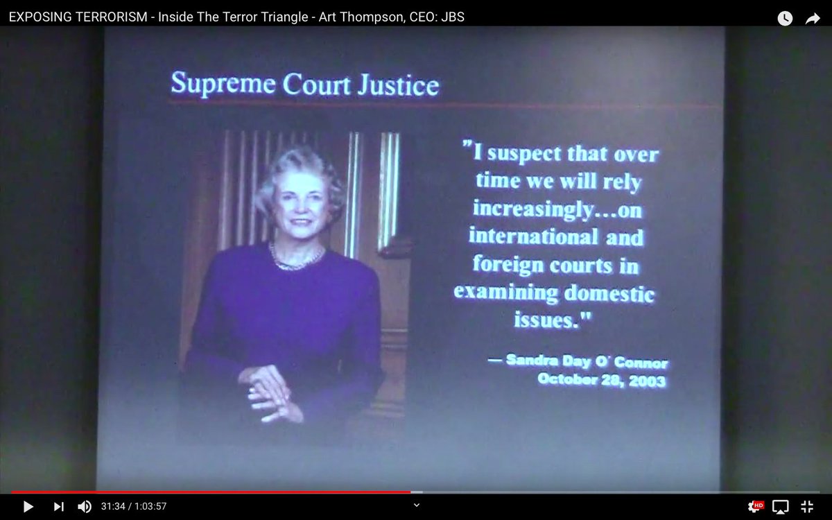 “Exposing Terrorism: Inside the Terror Triangle,”Supreme Court Justice Sandra Day O'Connor - Globalism (Foreign Occupation)