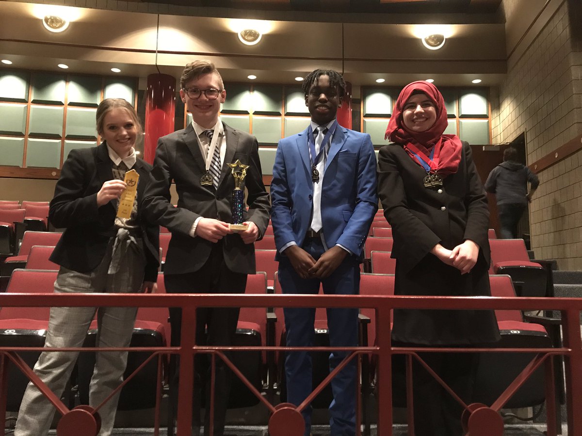 RosiesRoom's tweet photo. 1st place team at Champlin Park HS Speech meet!  Josh 1st, Sana 1st &amp; 2, Reece 3, and Paige 4th! I am so proud of this team! #SLPATHLETICS #SLPPantherProud #VERBALATHLETES @JRonneberg @MBoucher_SLPHS https://t.co/Ba8GNowQg3