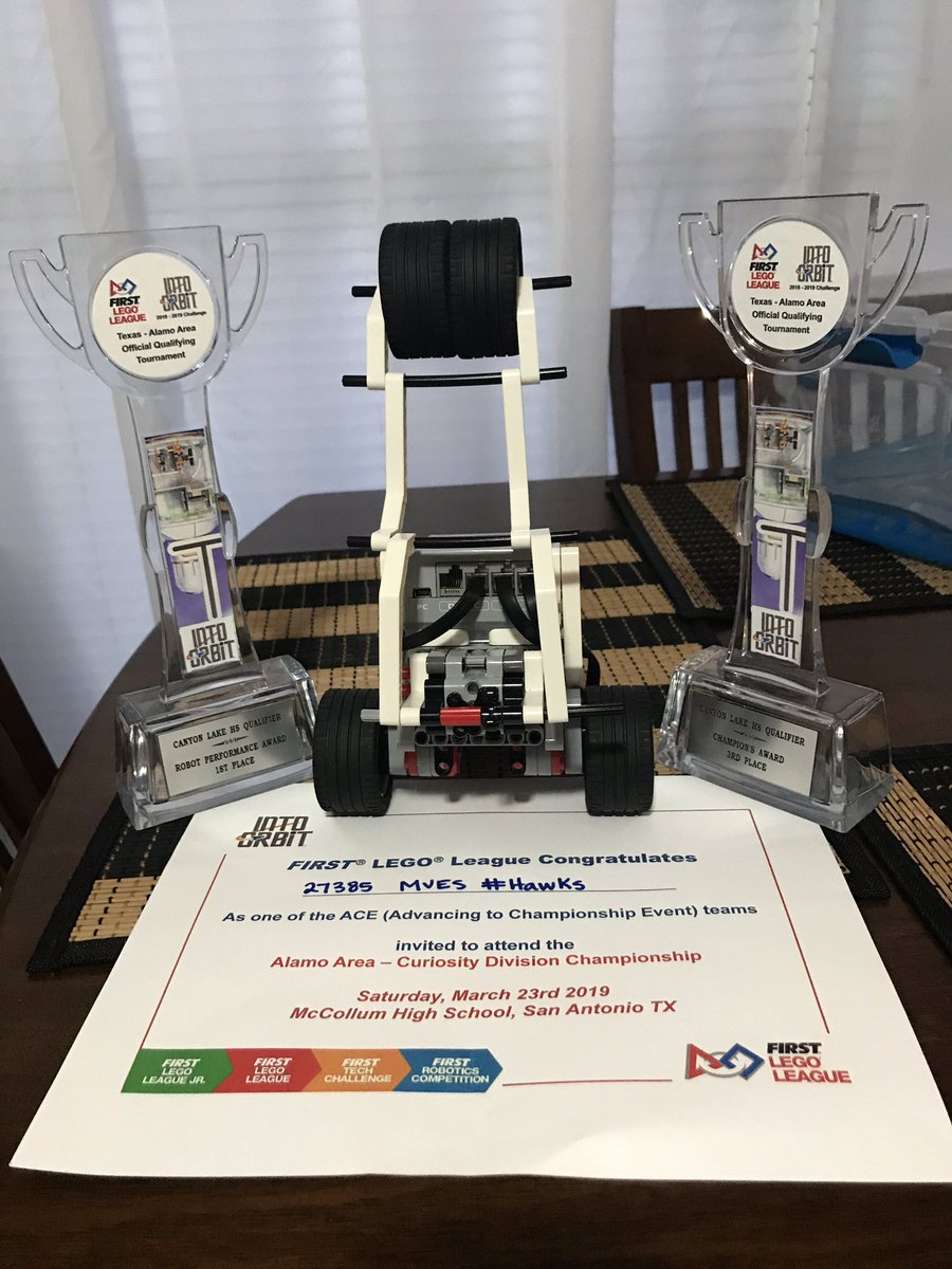 comalvannatta's tweet photo. I could not be more proud of this group of kids! 1st place in FLL Robot Performance and 3rd place Champions award overall! We are moving on to the next round!! #shinebright #HAWKS @jensmith207 @Kathlee24768220 @Supt_comalisd @MVESTuckness @MsTHargis https://t.co/cAqUNEyUNS