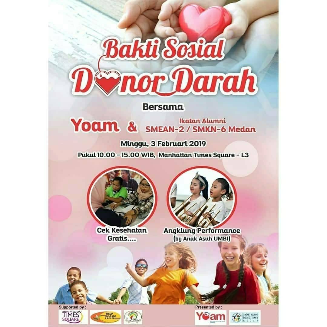#INFO #DonDar #Medan | 3 Februari 2019 | 10.00 - 15.00 | Manhattan Times Square L3, Jl. Gatot Subroto 217 | <a href="/june_bfl/">June Malkan</a> cc <a href="/BFLMedan/">BFL chapter Medan</a> <a href="/MedanPost/">Medan Post</a> @iradiomedan <a href="/A_Radio_Medan/">A Radio</a>
<a href="/88FeMaleMedan/">88 FeMale Radio</a> <a href="/MedanFollowers/">Medan Followers</a> <a href="/medanonline/">Medan Online™</a> <a href="/medan/">Medan</a>update @medan <a href="/ais_medan/">Alexandre</a>
#YukDonorDarah #YukDonorBareng