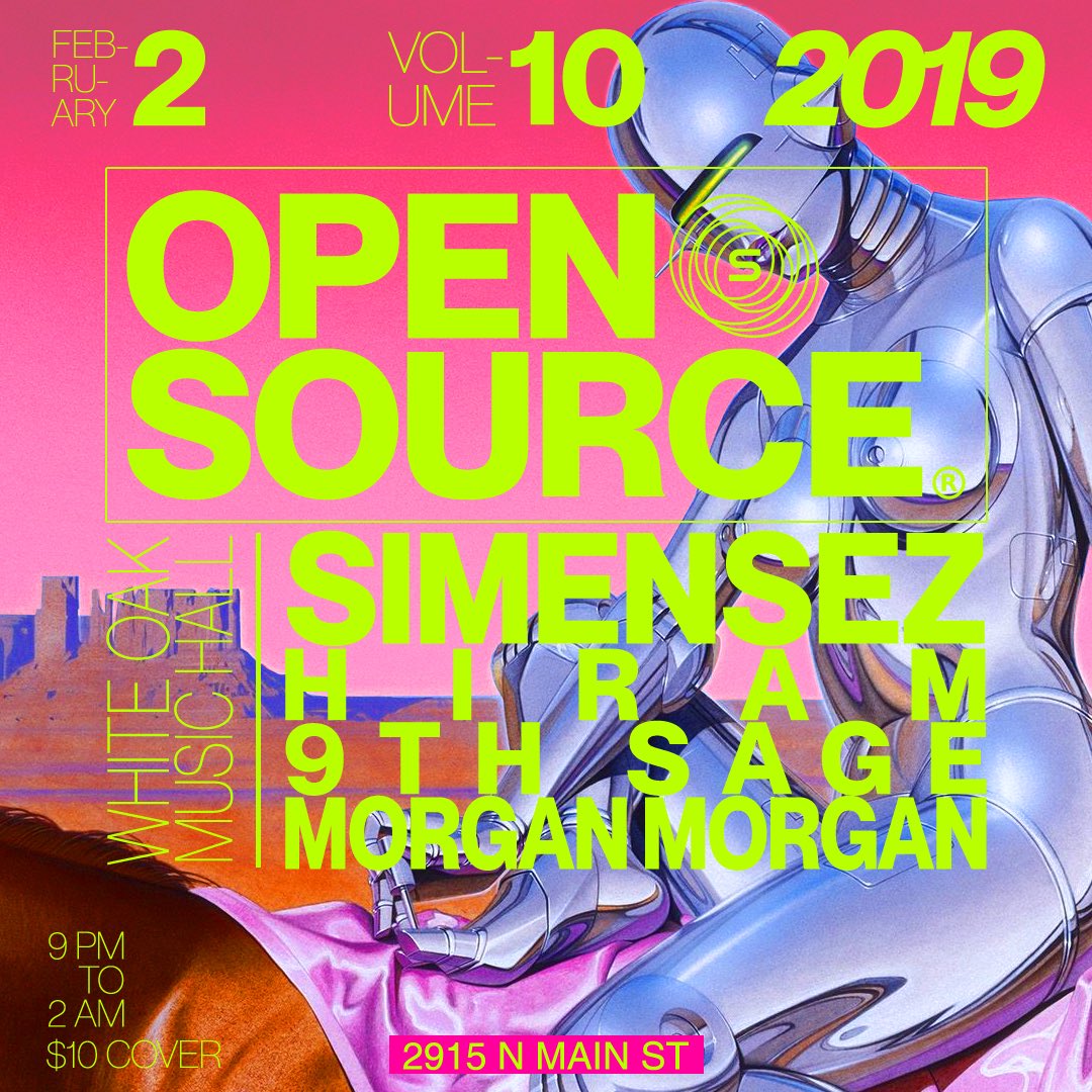 opensourcee's tweet image. Open Source Vol. 10
Tonight at @WhiteOakMH
9pm - 2am
🚨$10 at the door🚨
Free before 10 with RSVP 
SOUNDS BY:
@SimenSez
@MxrganxMxrgan
@yunghiram
@9thSage