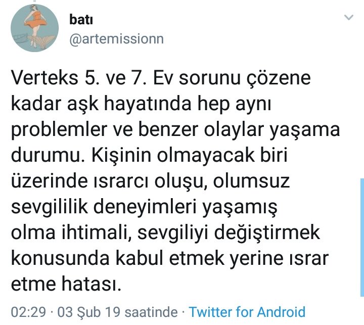 bati on twitter verteks yani kader kapisi bir insani ya cok guclu biri yapabilir yuceltebilir ya da tamamen dibe cekebilir bunu asmak ve cozumlemek kisinin kendi elinde verteks hangi evde ise donusumunuz