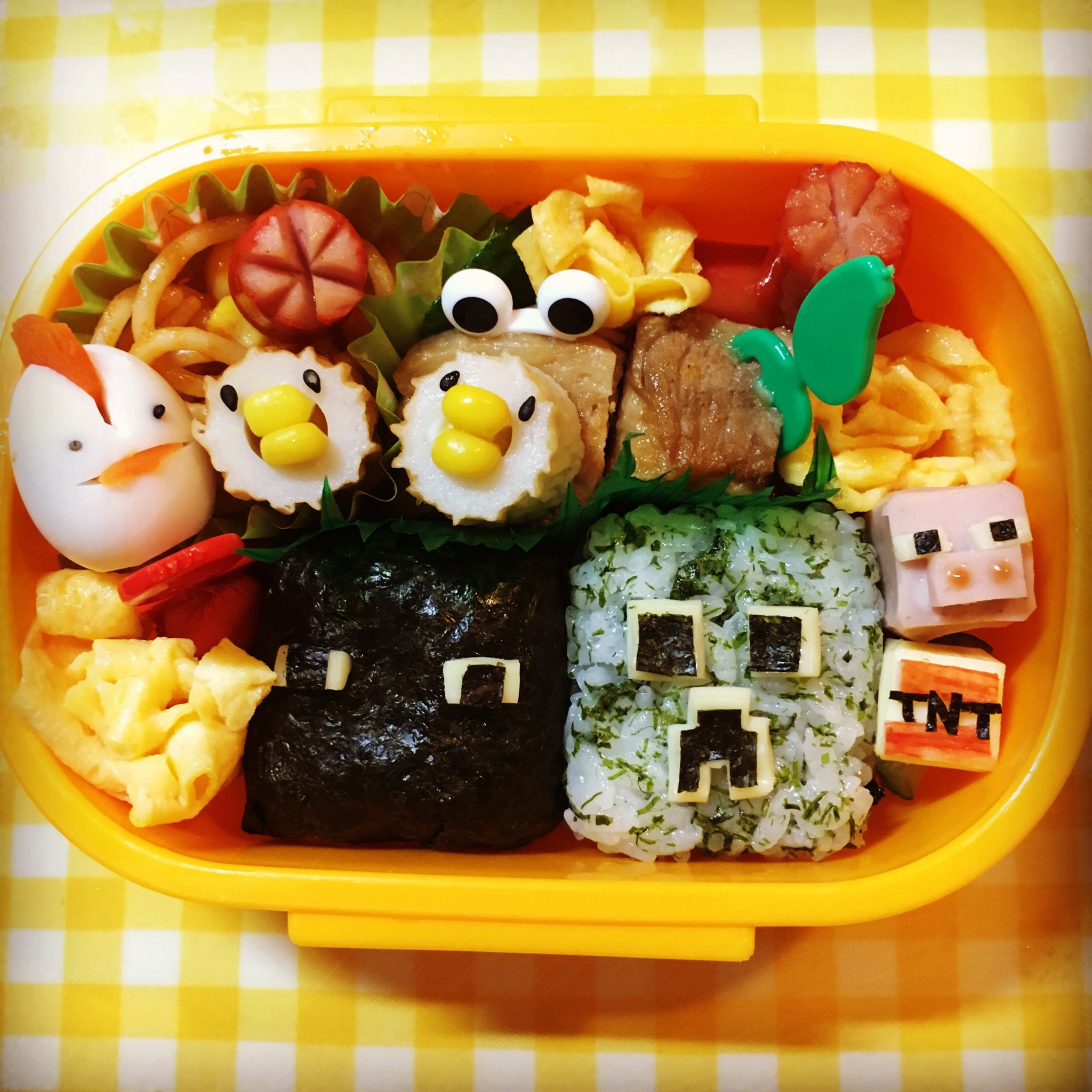 Mikumo En Twitter クリエイティブ建築 W クリエイティブ弁当 W クリーパー クリーパーハウス キャラ弁 マイクラ マイクラ弁当