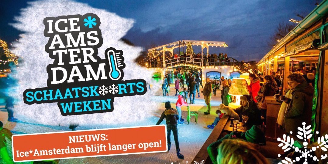Wij zijn nog een week langer geopend! Bestel je schaatskoorts tickets via: iceamsterdam.nl
