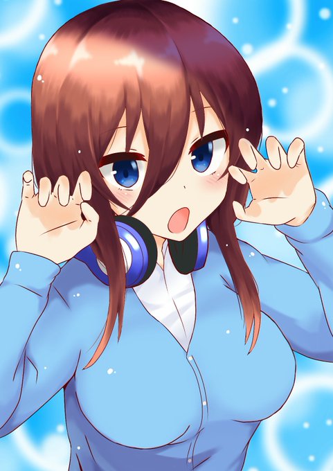 臆鬱 軟弱さんがTwitterに投稿した中野三玖(五等分の花嫁)のイラスト。