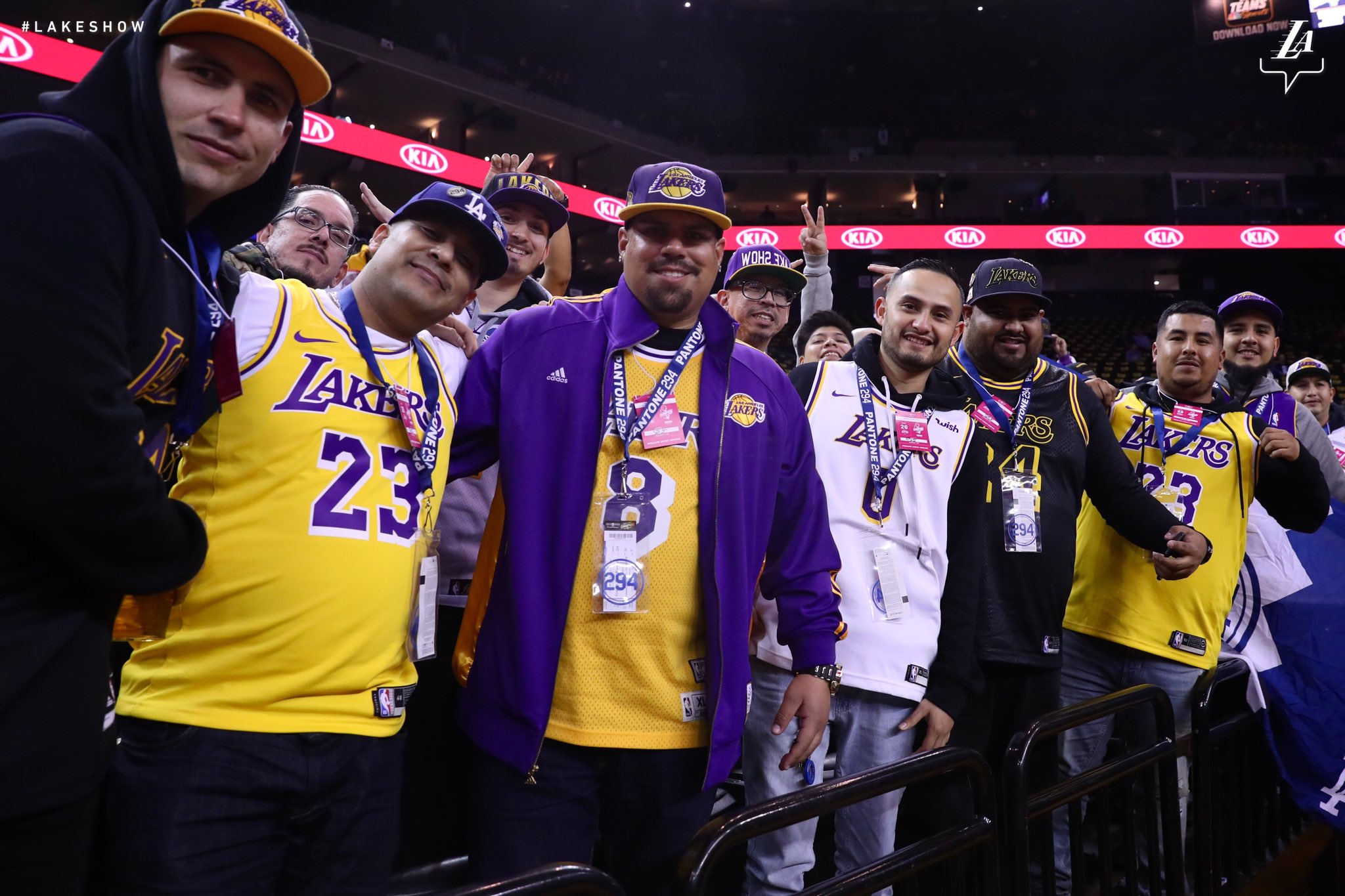 Los Angeles Lakers on X: Purple and Gold in the building 🙌   / X