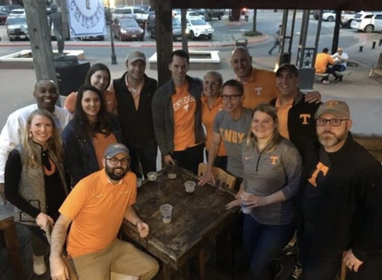tennalum's tweet photo. Plenty of orange in College Station tonight for the @vol_hoops game. Thanks to the Austin, Dallas, and @UTAlumHouston #UTKAlumni chapters for coming out and supporting the BasketVols. #GBO 🍊 https://t.co/XPtCL4RHWG