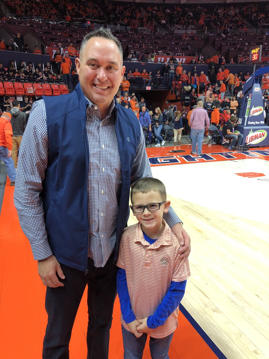 Great WIN by the Illini today. #boom #courtsideseats