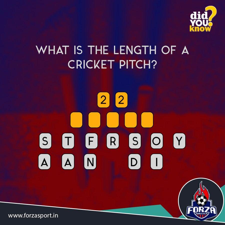 playforza1's tweet photo. Did You Know ?

What is the Length of a Cricket Pitch?

For Bookings: https://t.co/OdENlVKJaB

#forza #cricket #sport #tamilnadu #madurai #vishaldemahal #game #madurai360  #msdhoni https://t.co/dw9sUDBFoG