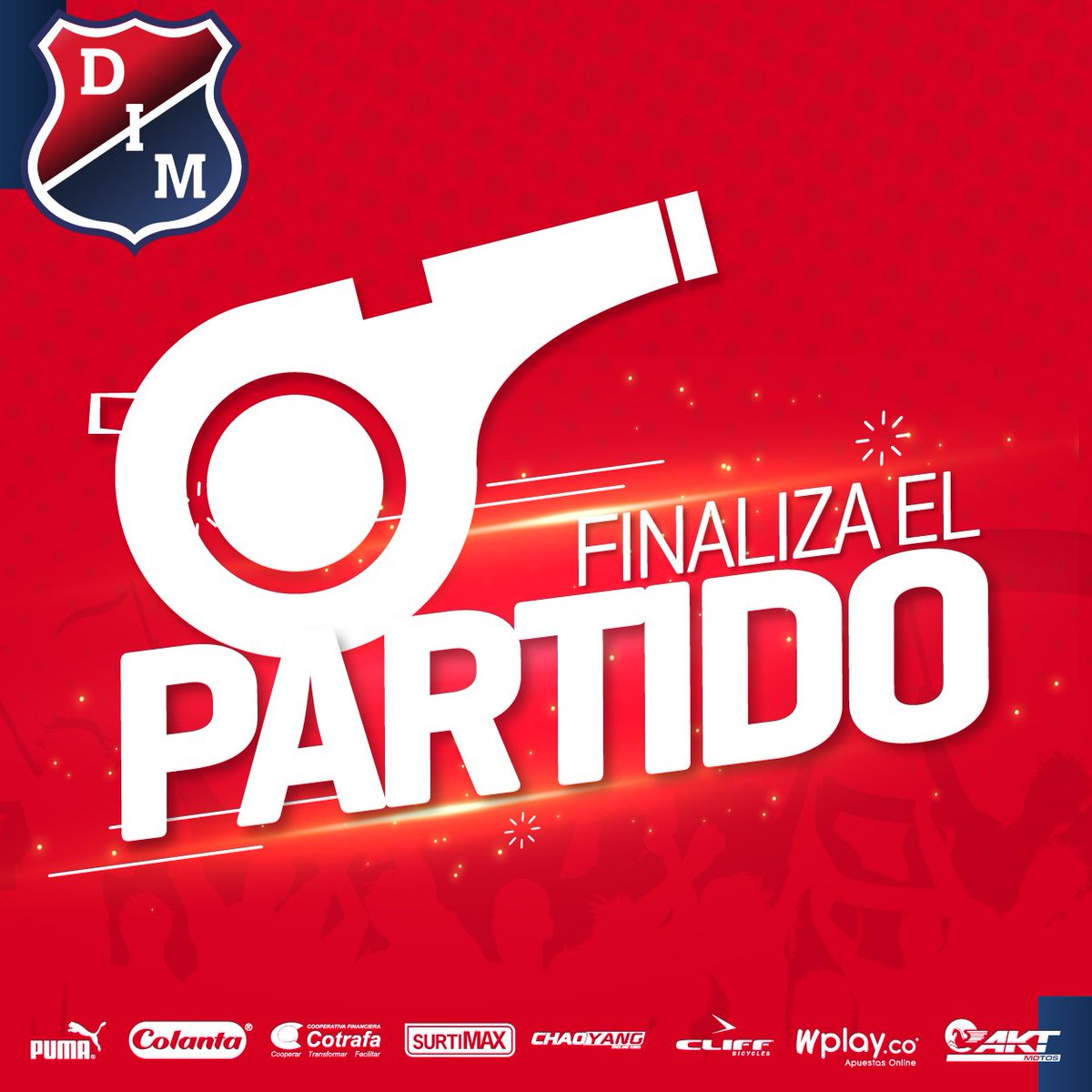 DIM_Oficial's tweet photo. Final en el Metropolitano de Barranquilla. | #JuniorvsDIM 3-2. 🔴🔵 https://t.co/VbHgMKr9MT