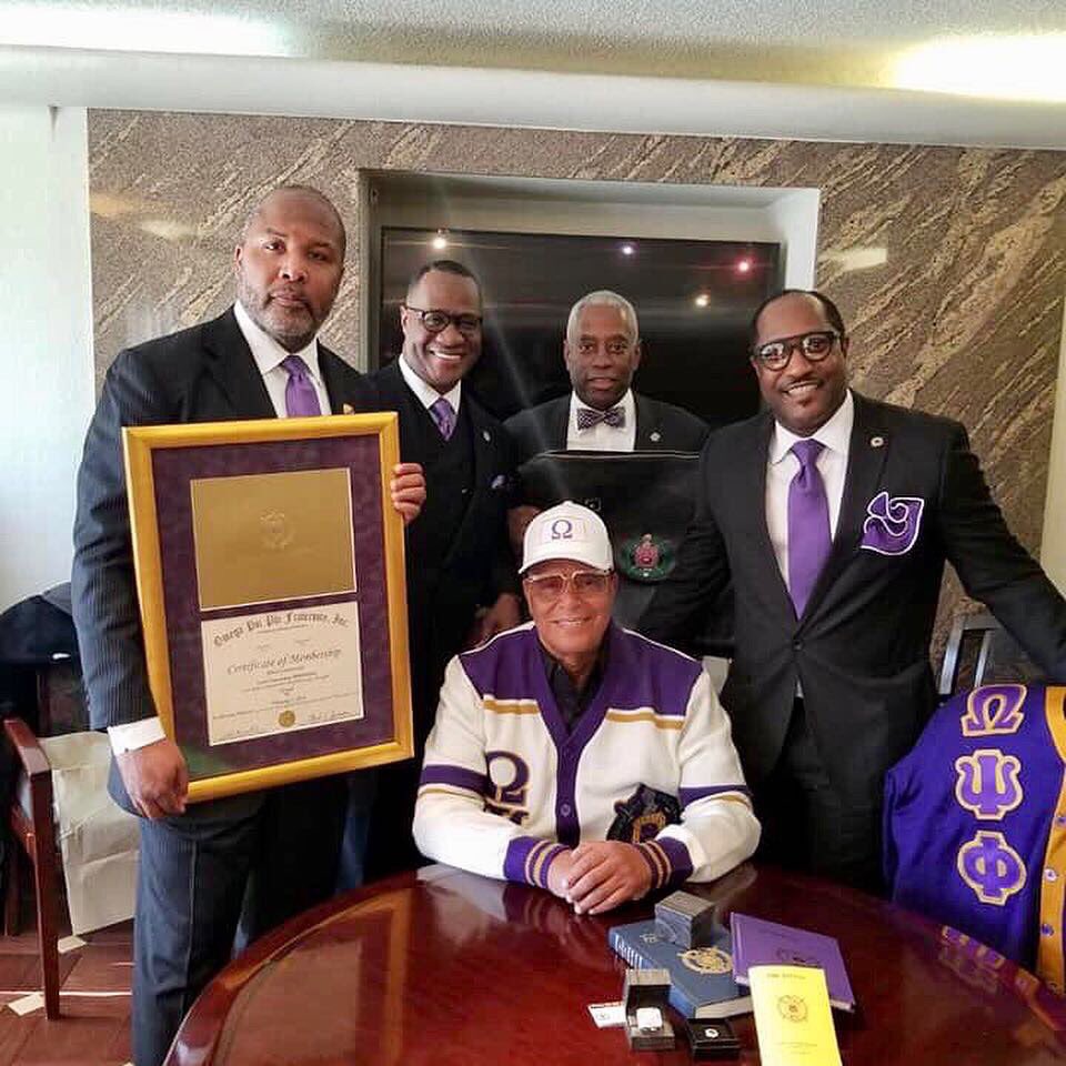 LouisFarrakhan's tweet image. Thank you to my brothers of Omega Psi Phi Fraternity, Inc. for presenting me with an Honorary Membership. As long as we live, let’s strive for those fundamental principles that make an Omega man a man after God.