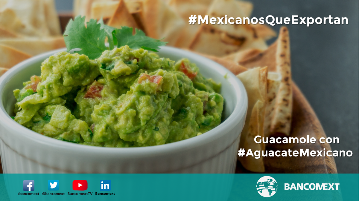 bancomext's tweet photo. No olvides este domingo compartir tu #Foto con un delicioso #Guacamole hecho con #AguacateMexicano  mientras disfrutas el #SBLII. #MexicanosQueExportan #SuperBowlLIII #SB53 #DomingoDeSuperTazon  #SuperBowl 🇲🇽🥑🏈 #AvocadosFromMexico https://t.co/jFWFjEdxaJ