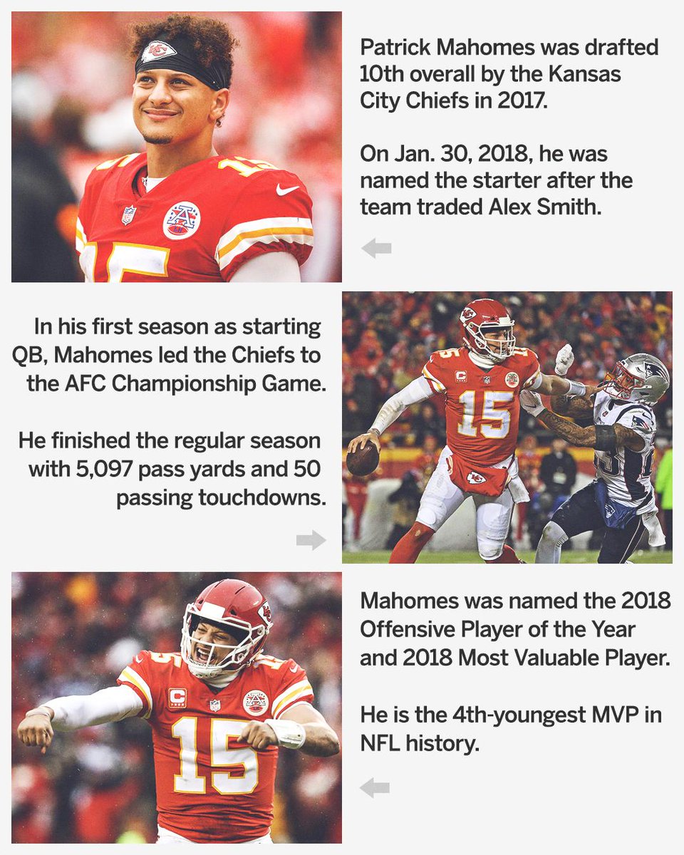 espn's tweet image. .@PatrickMahomes5 had a season for the record books 📚