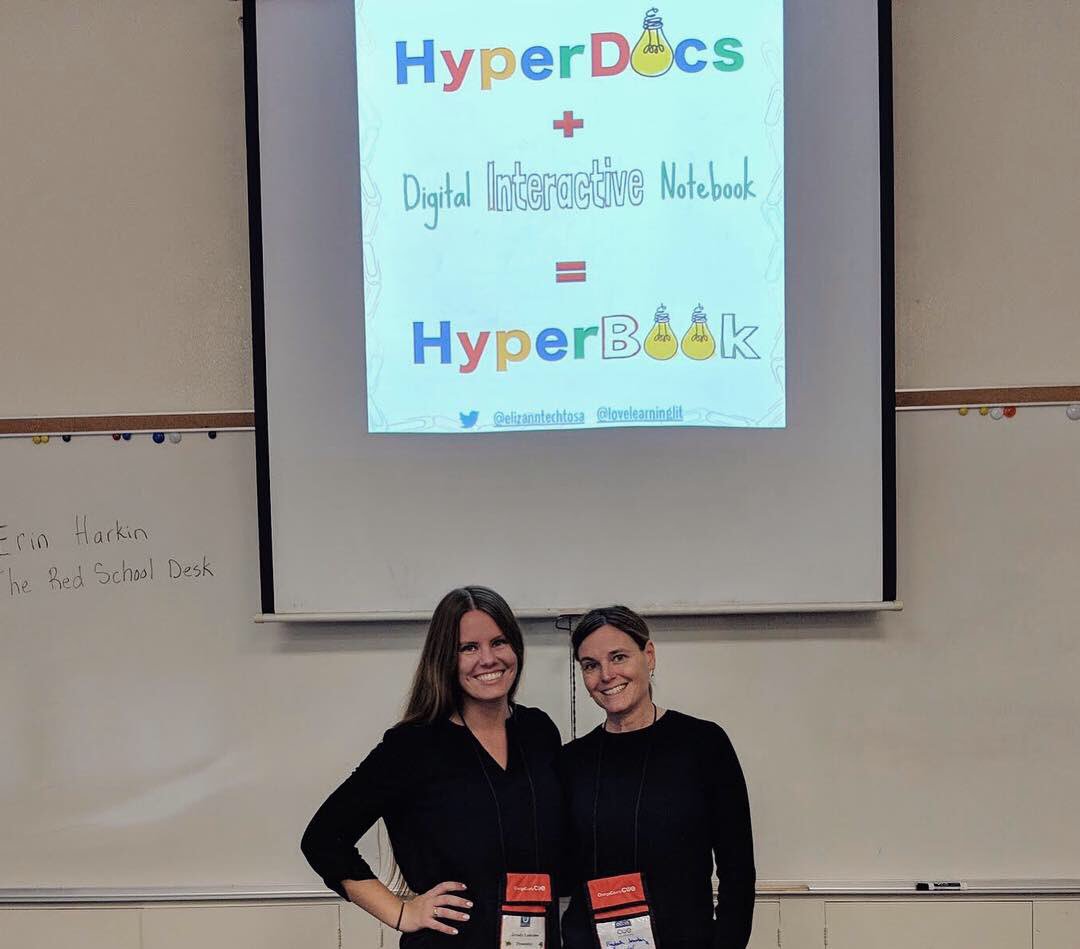 heymrspearson's tweet photo. Love presenting with @Elizanntechtosa on #HyperBooks! It was definitely an amazing day with even more amazing people at #OCCUETechFest19. #SVInnovates @lexiteachesmath @StaceyHamamura @mmock83 @rymock12 @brefleischman @kfairchild6 https://t.co/AR6YXFDoNv