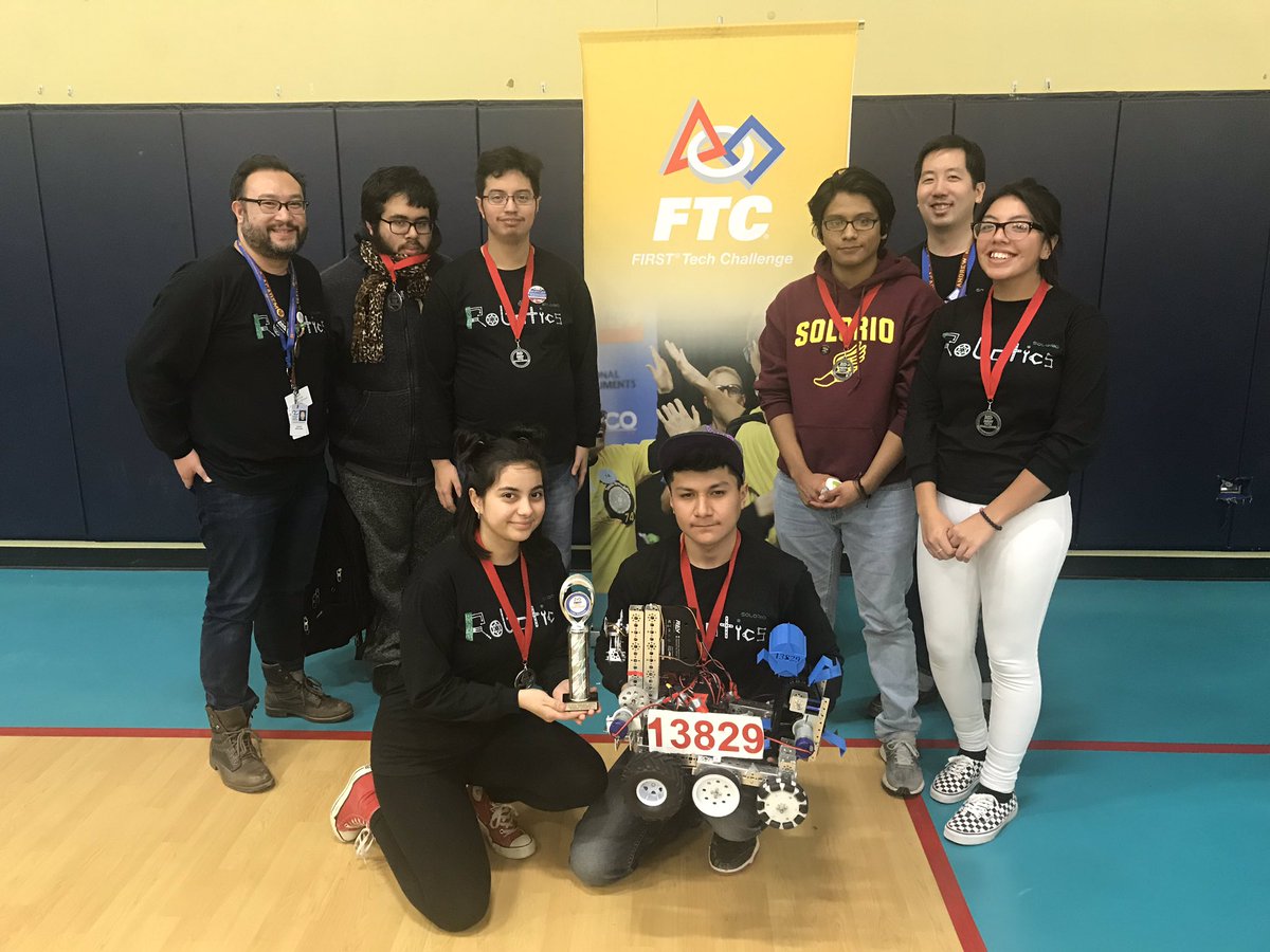 alissabberg's tweet photo. Team #SolorioRobotics is going to State!!🎉🤖 #FTC #RoverRuckus #robotics @SolorioHS @AUSLChicago https://t.co/wldyg5bujh