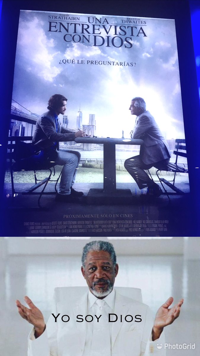 kukugt's tweet image. Cuando contratas a un actor para representar a dios jajajajaja  #MorganFreeman #God #AnInterviewWithGod