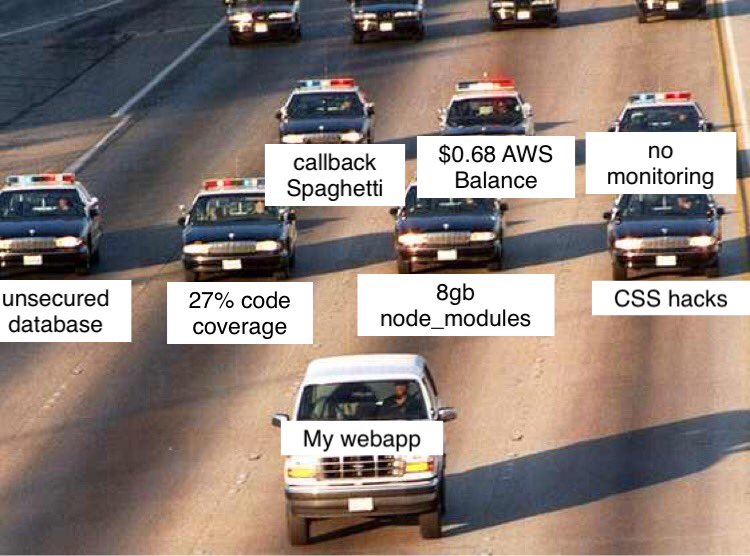 sigsegmeme's tweet image. them: you can’t just run from your problems
me: