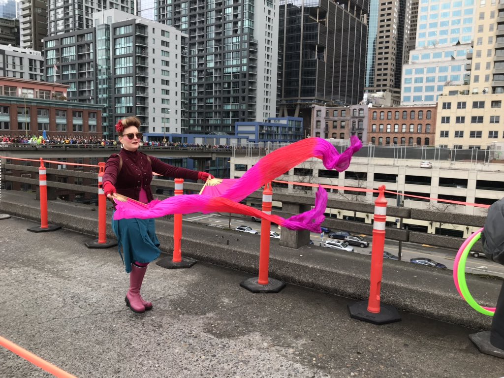 SeattleArts's tweet photo. More from the Viaduct Arts Festival. The last photo is a piece by @MinhCarrico – did you decipher the code? #hellogoodbye #99StepForward https://t.co/5smva50BAT