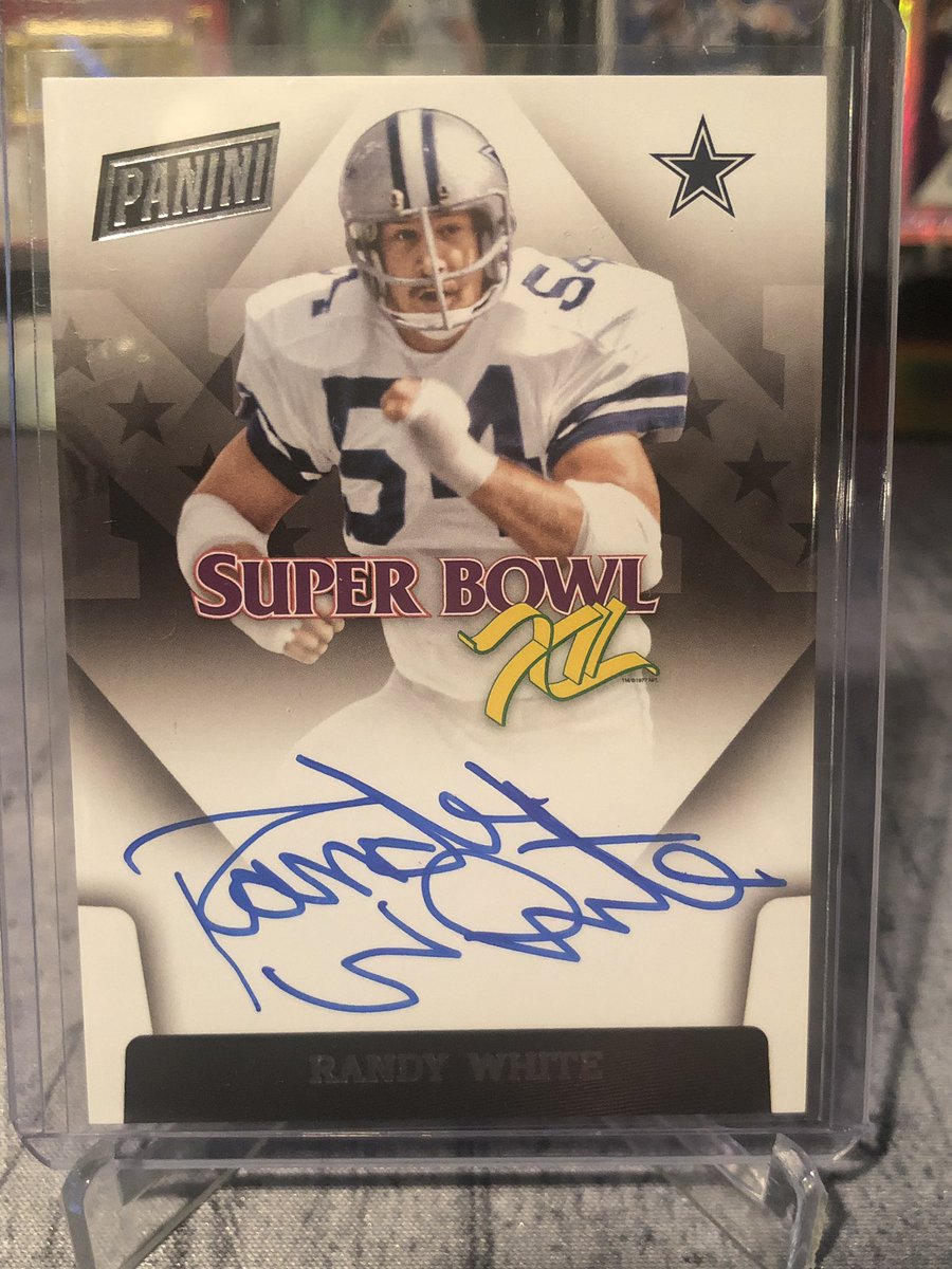 HoovRealtor's tweet image. Randy White Panini Super Bowl Signature - $40

Mike White Obsidian Dual Relic Auto Electric Etch Yellow 8/10 - $25 #SSP #ChunkyPatch

#Cowboys #CowboysNation