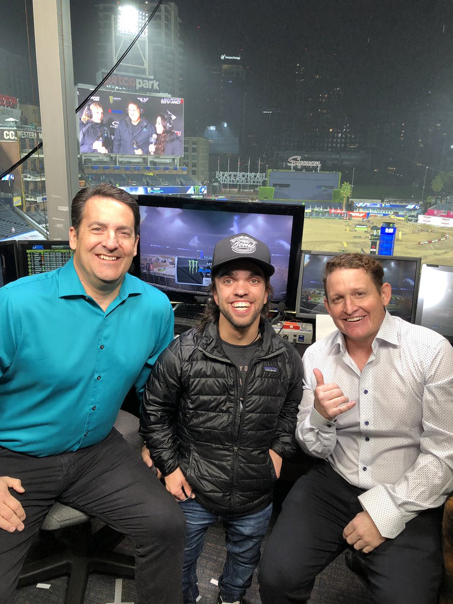 Great to have our good buddy <a href="/Rico_Abreu/">RICO</a> stop by our <a href="/NBCSN/">NBCSN</a> <a href="/SupercrossLIVE/">Supercross LIVE!</a> booth in San Diego!