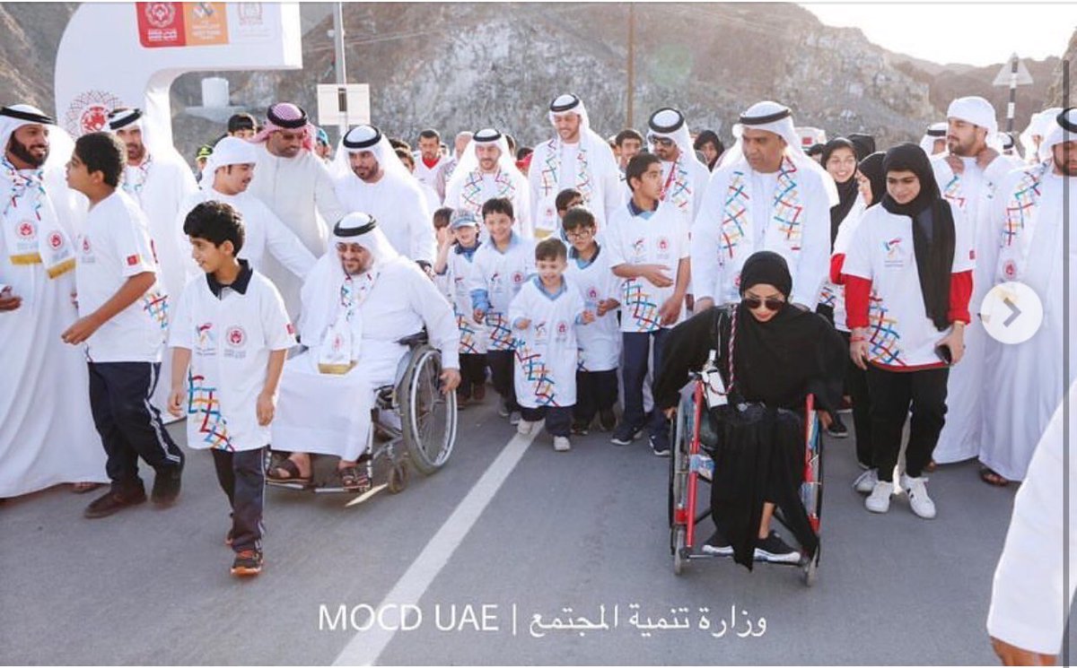 MOCEUAE's tweet photo. Sheikh Arhamah bin Saud bin Khalid Al Qassimi and Sheikh Mohammed bin Saud bin Khalid Al Qassimi participate in the #walkunified event held in Wadi Shawka on Thursday, January 31st to support the Special Olympics World Games Abu Dhabi 2019.
.. @worldgamesad
@rakprotocol https://t.co/CoeLxvO0v5