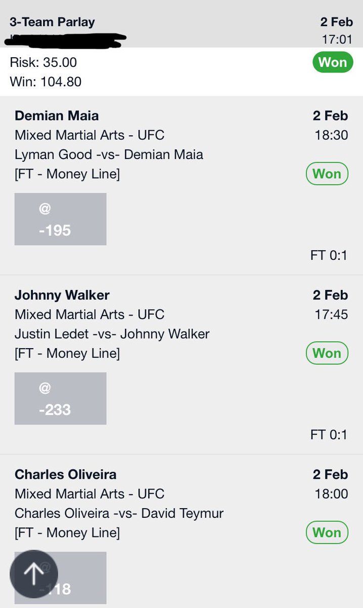MajorjetsfanNHL's tweet photo. Good start #UFCFightNight144 https://t.co/XcqdmBeLXi