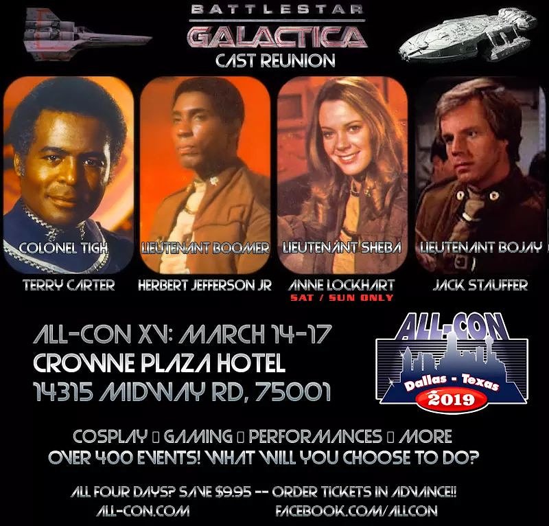 We're going to Tigh one all!  Welcome Terry Carter to ALL-CON 15!