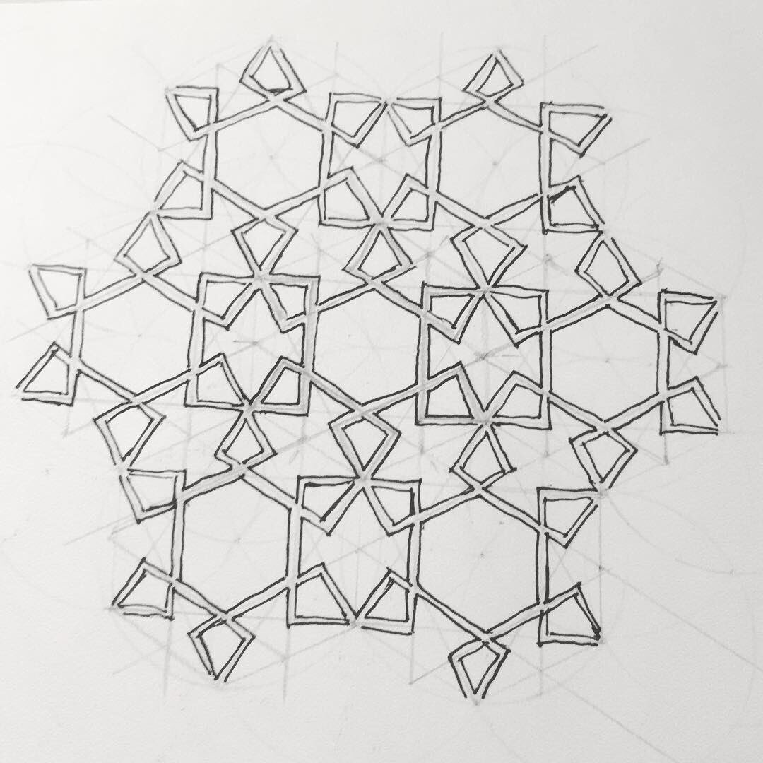 rengsn's tweet image. A study on #islamicgeometricpatterns #mtbos