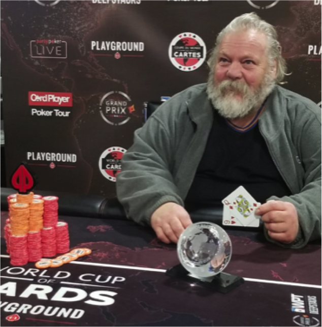 RedHotPokerTour's tweet photo. Congratulations to Pat Sarry from Red Hot Poker Tour Ottawa who won the #WorldCupOfCards Senior Championship @PlaygroundPoker https://t.co/Y4LZT68giF