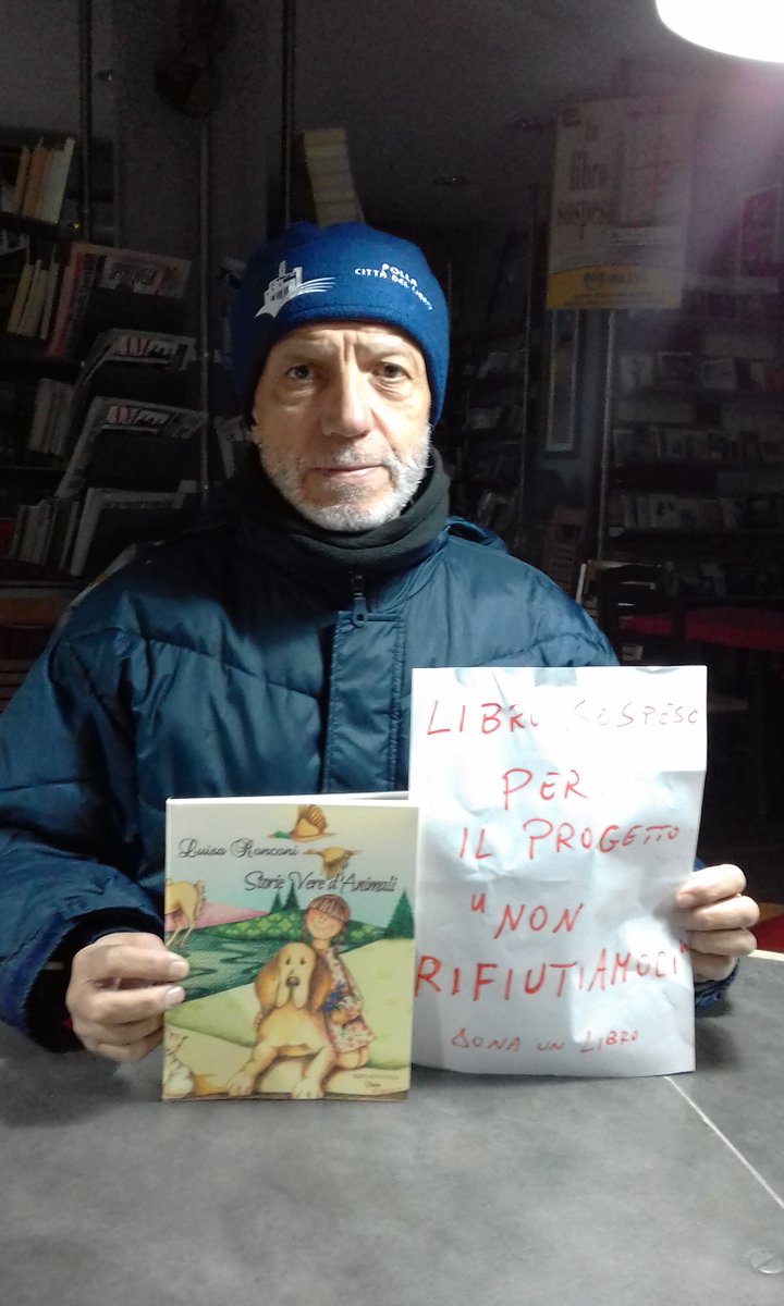 michelegentile7's tweet photo. Grazie a chi continua a sostenere un progetto amato, se pur ci tormenta. Perdonate chi sogna! #librosospeso #NonRifiutiamoci
#donaunlibro sullo scaffale #exlibriscafe https://t.co/xRSdobSlIT