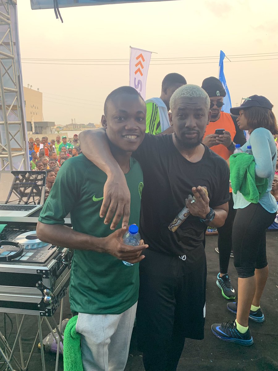 deejaygeorgee's tweet photo. 🏃@iamDo2dtun @lagosmarathon @7Up_Nigeria #10Kgang #RunDiff https://t.co/Ay7cRZ9mTm
