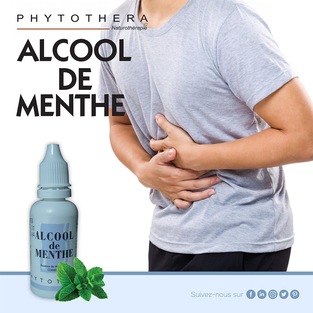 Alcool de Menthe 37ml Phytothera | Parapharmacie Tunisie