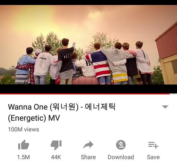 wanna one's debut song 'energetic' reached 100M views!!  i know they're no longer together but im proud and happy to see this kind of achievement as a wannable  #Energetic_100M  #WannaOne  #Energetic100Mviews