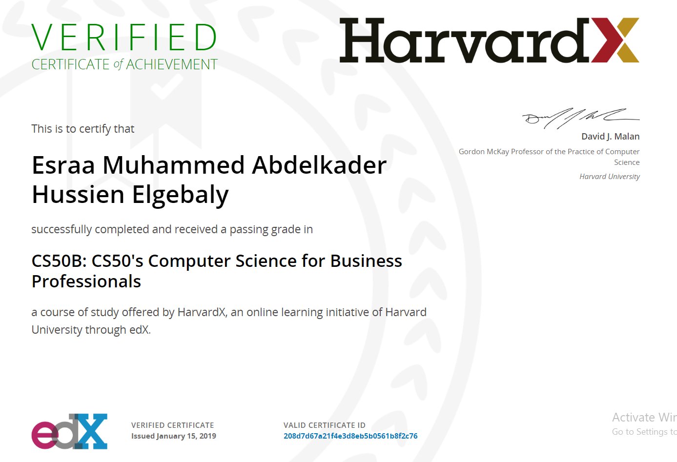Edx Verified Certificate edx-verified-certificate
