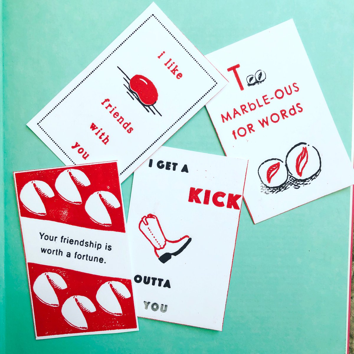 printmakerpress's tweet photo. New blog on Printing these Letterpress Valentines with a Pocket Press. https://t.co/OiSbicZcdU #letterpress #printmaking https://t.co/PKdq9tjUl7