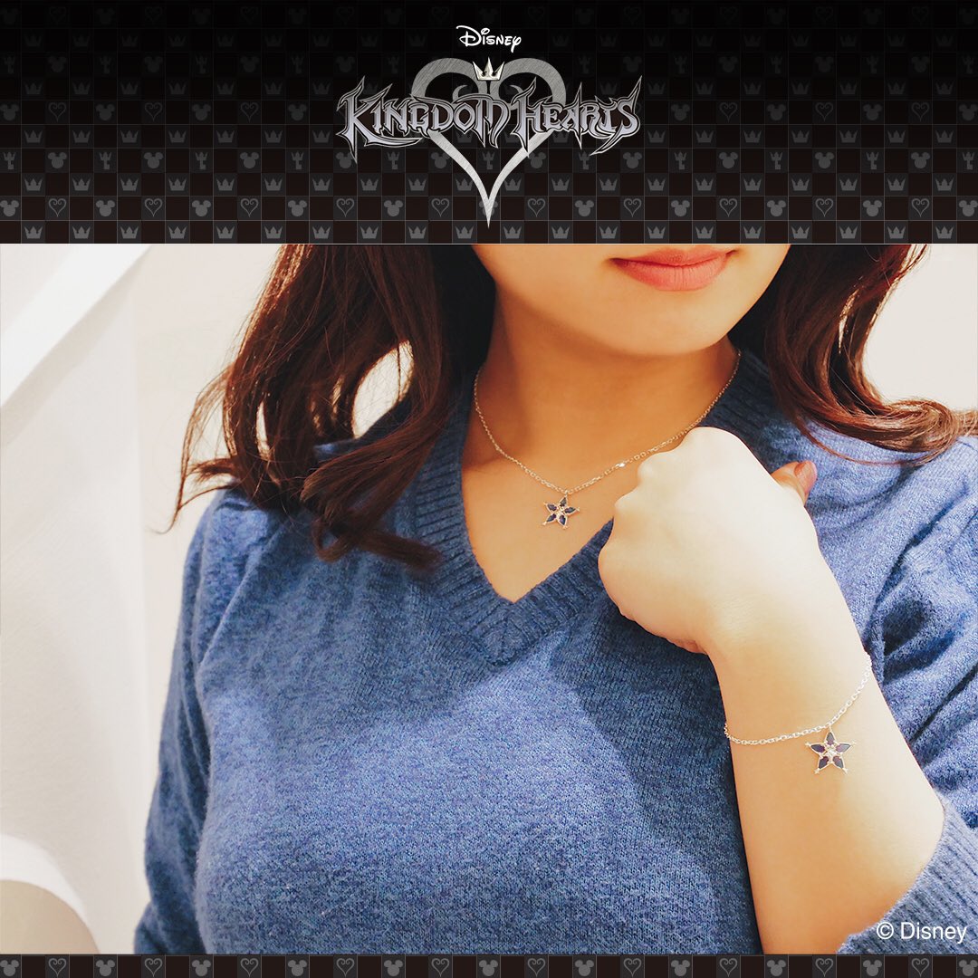 U Treasure ユートレジャー 公式 キングダム ハーツ 新作ジュエリー予約受付中 2 26まで アクアがテラとヴェントゥスに渡した3人の絆の象徴 つながりのお守り をモチーフにしたネックレスとブレスレットです イメージカラーに合わせて
