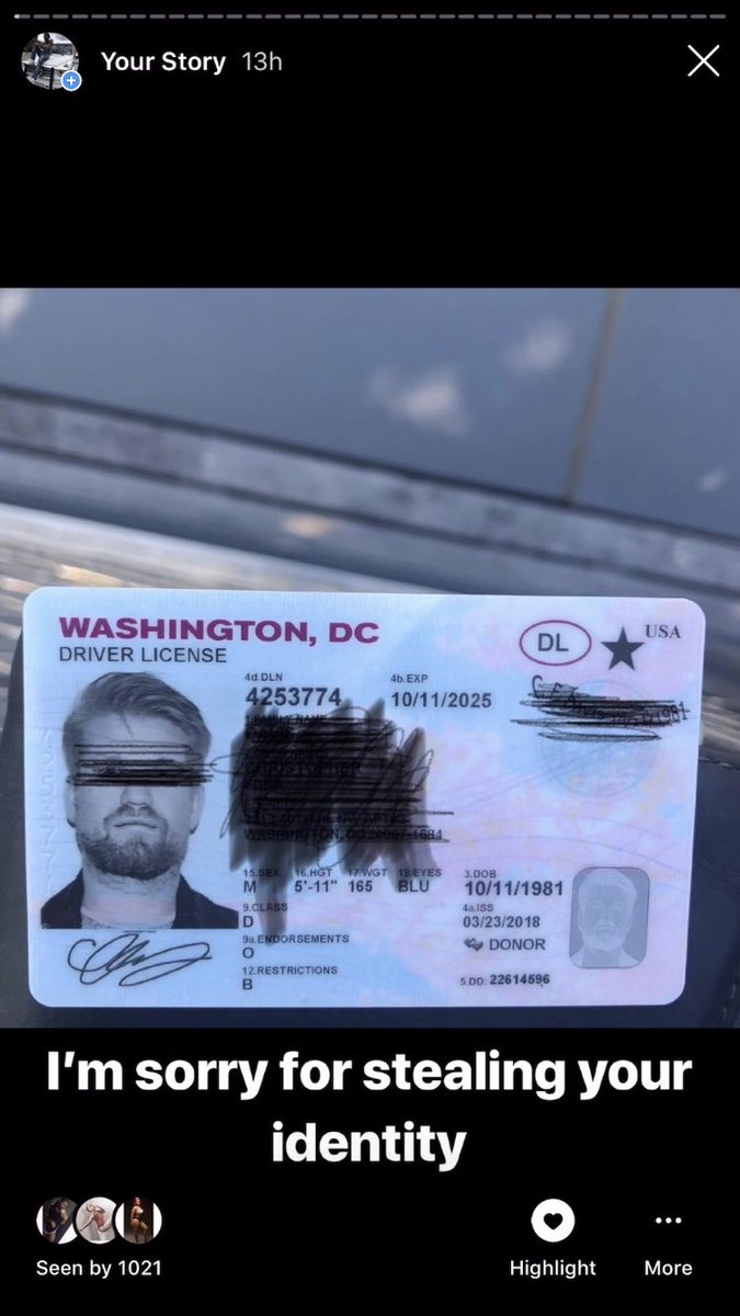frankie_captain's tweet photo. He called my insurance, phone provider, etc and paid them all...2 weeks later everything bounced. Turns out he was using this mans identity for my bills and all his purchases https://t.co/POmhcxAtDY
