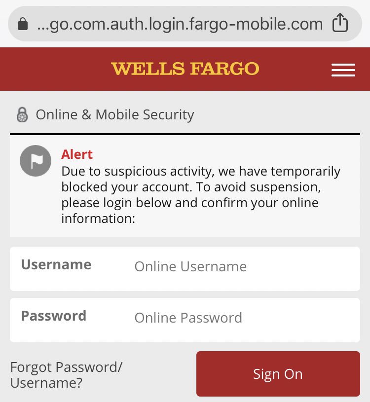 Swiftonsecurity V Twitter Url Connect Secure Wellsfargo Com Auth Login Fargo Mobile Com Ios Safari Vs Ios Chrome Note How The The Address Bar Privileges What Information Is Displayed Https T Co 9kxxjghd4s Twitter