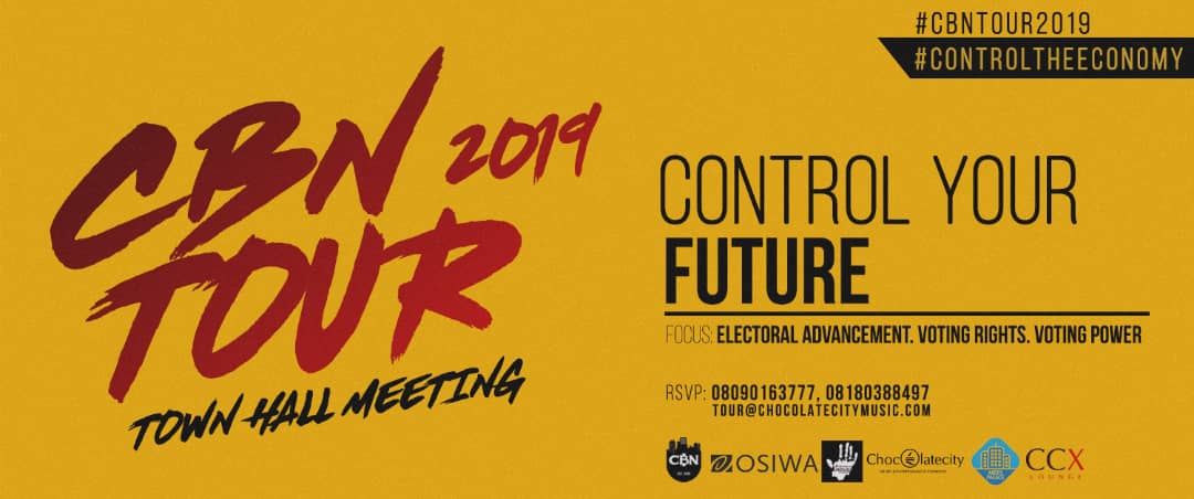 MI_Abaga's tweet image. ABUJA!! CBN is in town!!! 
CBN Tour is going down tonight at CENTRAL PARK but first, let’s link up at CCX Lounge by 2pm today for a quick Townhall meeting to discuss CONTROLLING OUR FUTURE! Food and Drinks on me! See you there! #CBNTour2019 #ControlTheEconomy