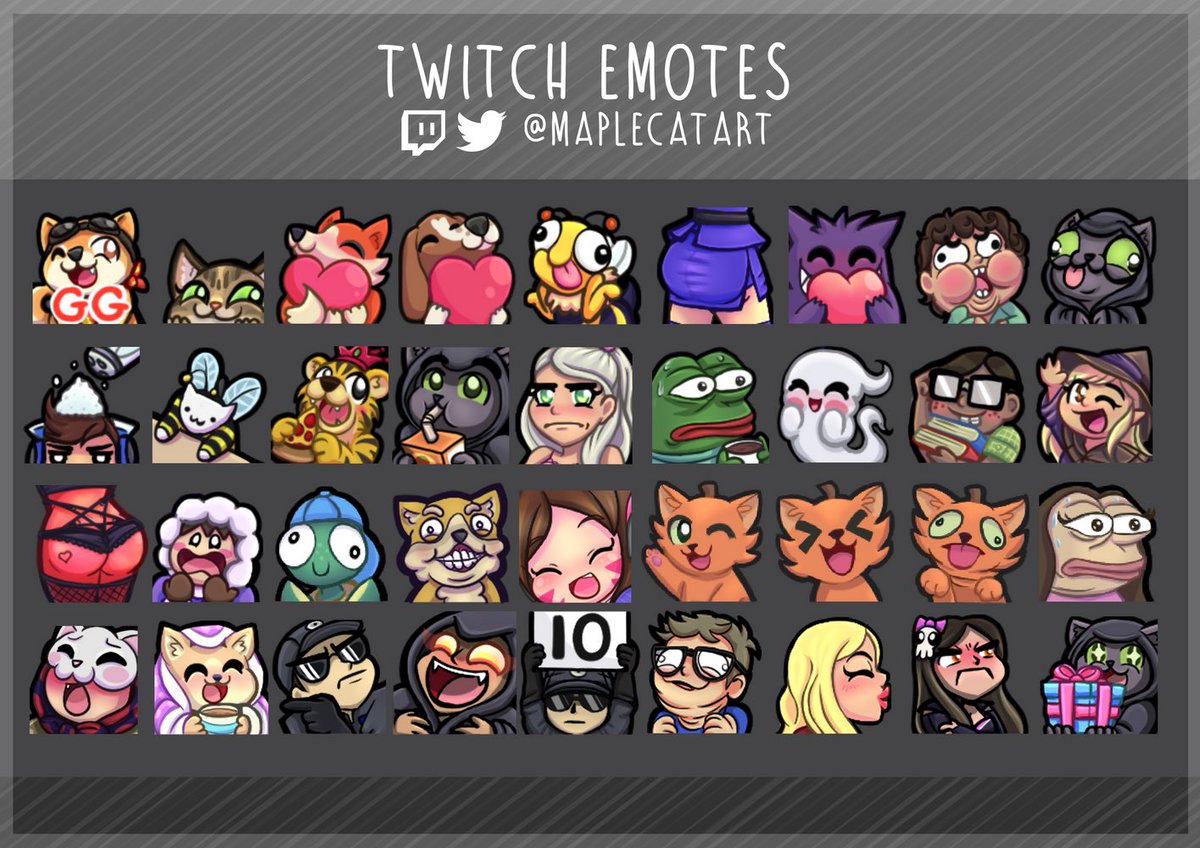 Just a selection of some of my favourite emotes I’ve done so far!If you’re ...