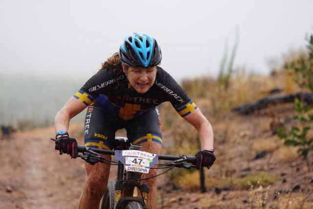 FairtreeContour's tweet photo. With 8km to go Jennie Stenerhag is leading the ladies' race by 90 seconds. Ester Suss is currently in second place #fairtreecontour https://t.co/EyWpIbTng8