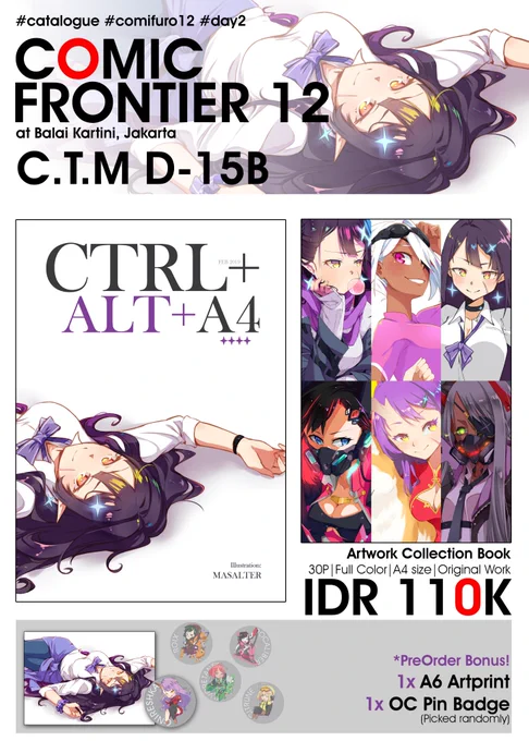 Comic Frontier 12~ C.T.M D-15BKindly visit us on day 2!#comicfrontier #comifuro #comifuro12 #catalogue 