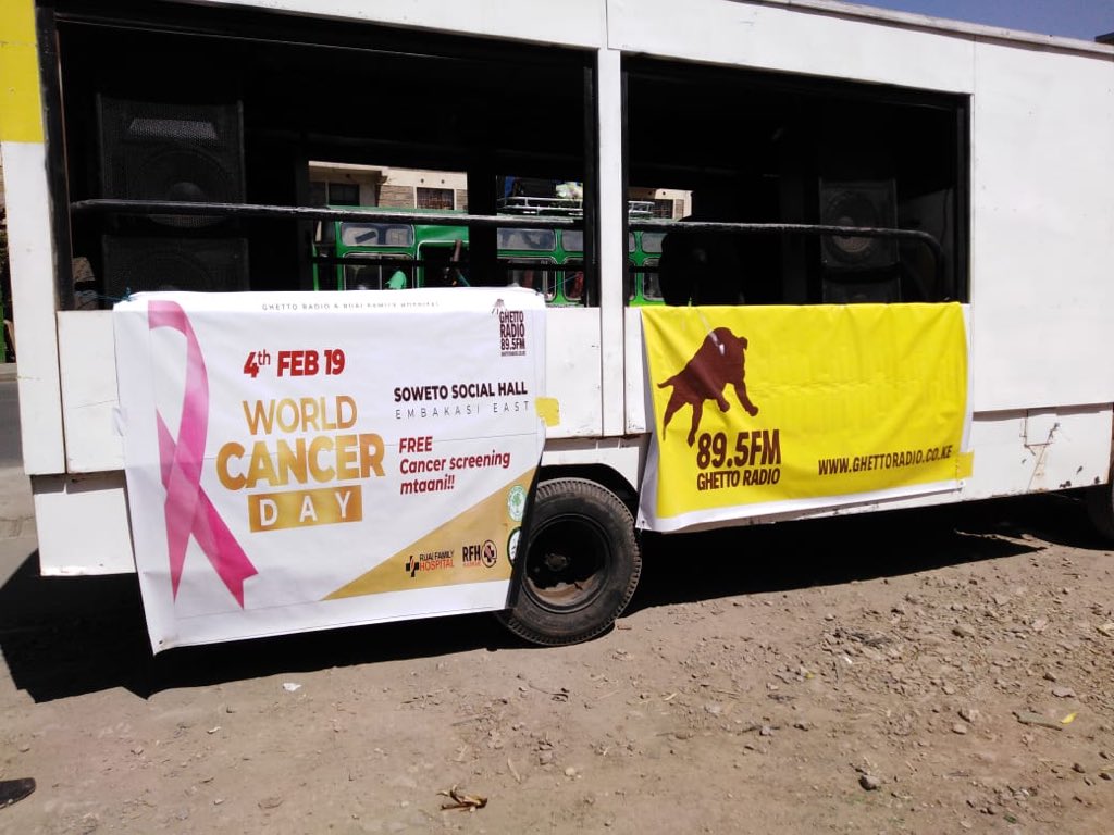 It's gonna be going down at Soweto Social Hall Kayole... tomorrow 
#Cancermtaani 
#WorldWetlandsDay 
<a href="/GhettoRadio895/">Ghetto Radio</a> 
<a href="/CharraDeejay/">Deejay Charra</a> 
It's a free screening..