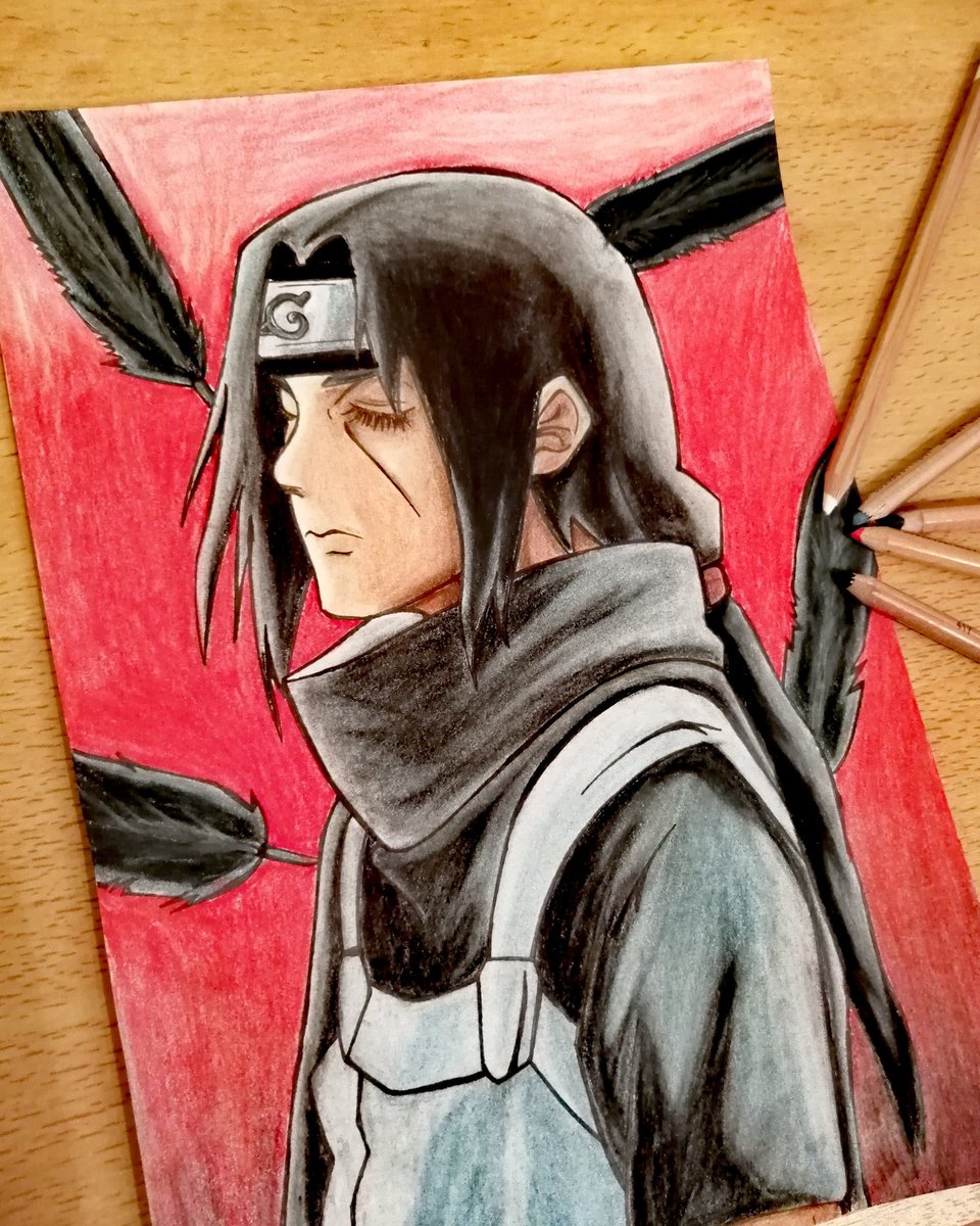 Drawing : Itachi Uchiha . . . . Artist @michele_pisu