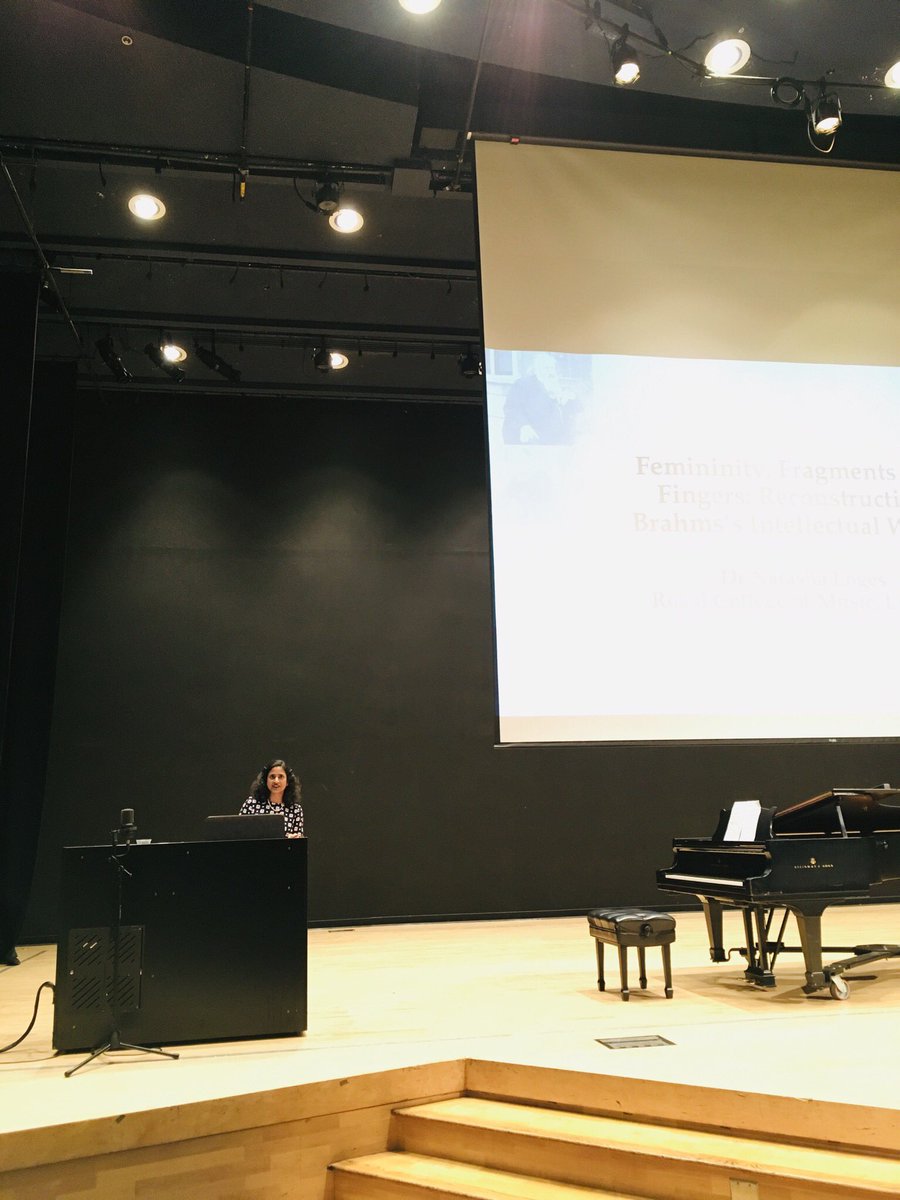 brahmsirvine's tweet photo. Day two ended with our second inspiring keynote, entitled “Femininity, Fragments and Fingers: Reconstructing Brahms’s Intellectual World”, presented by Dr Natasha Loges. #BrahmsIrvine https://t.co/T29MtFbezH