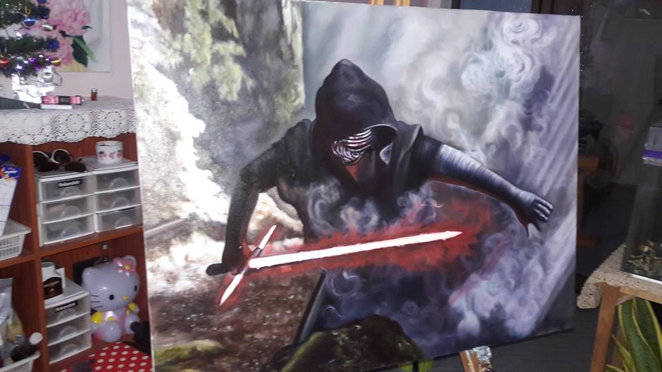 Artbybenhigbie's tweet photo. 3rd pic's the #photograph,1st 2 pics're my #oilpainting;MsgMe4 #affordableart #artwork #artists #commissions #starwars #disney @StarWarsArtwork @KyloRenRadio #portrait #commissionsopen #disney #commissionswelcome #commissionswanted #theforceawakens #thelastjedi #artist https://t.co/CKlsXRy7kV
